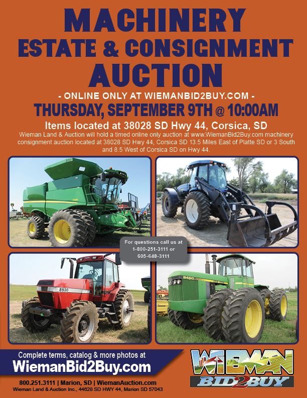 Wieman Land & Auction Southeast South Dakota Auction Solution